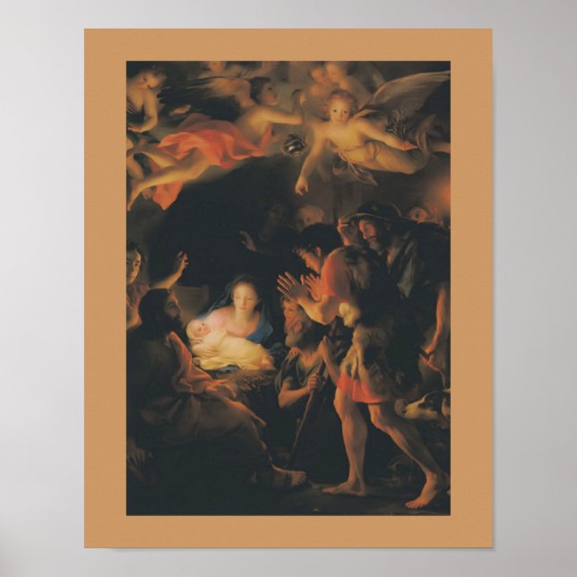 Mengs Adoration Of Shepherd Painting Vintage  Poster (Front)