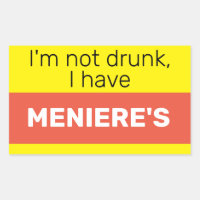 Meniere's badge I'm not drunk vertigo hearing