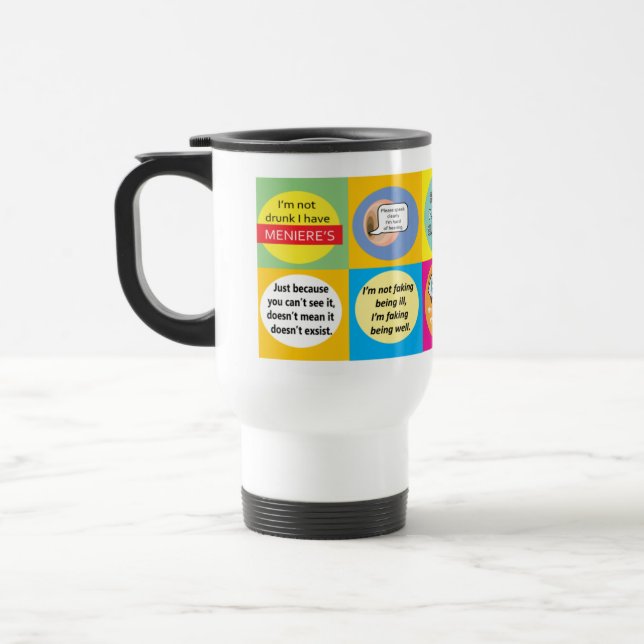 Meniere's Disease meniere syndrome vestibular  Travel Mug (Left)