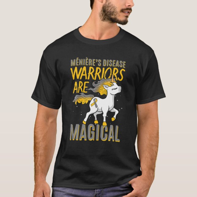 Meniere's Syndrome Unicorn Idiopathic Endolymphati T-Shirt (Front)