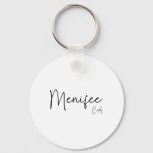 Menifee California Ca Retro Key Ring