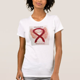 Meningitis Awareness Ribbon Angel Custom Shirt