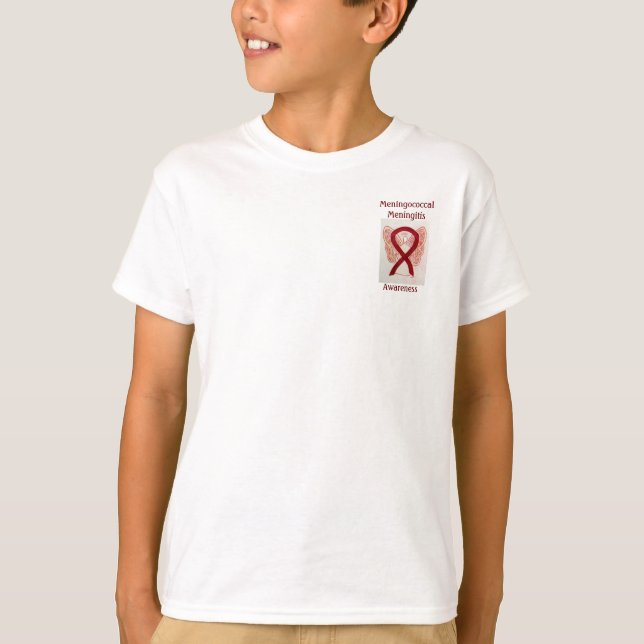 Meningococcal Meningitis Awareness Ribbon Tee (Front)