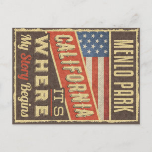 Menlo Park California Postcard