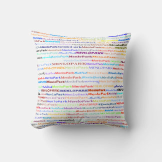 Menlo Park Text Design II Throw Pillow