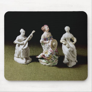 Mennecy porcelain group of a singer mouse mat