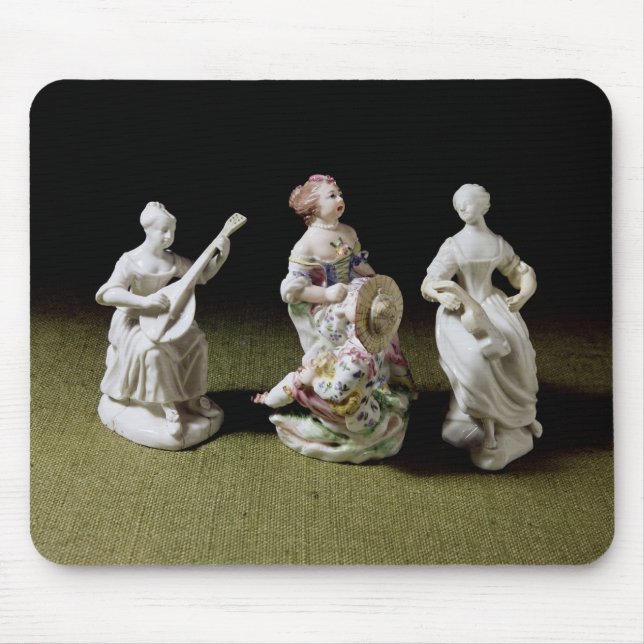 Mennecy porcelain group of a singer mouse mat (Front)