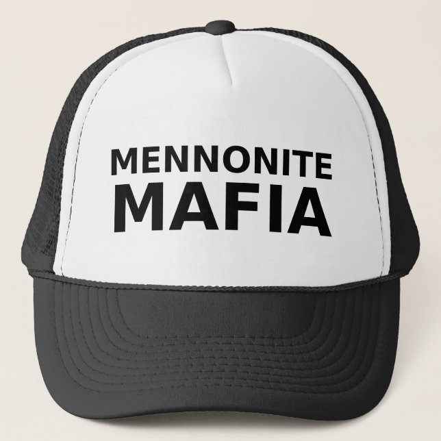 Mennonite Mafia Funny Hat Humour (Front)