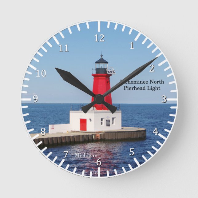 Menominee North Pierhead Light clock (Front)