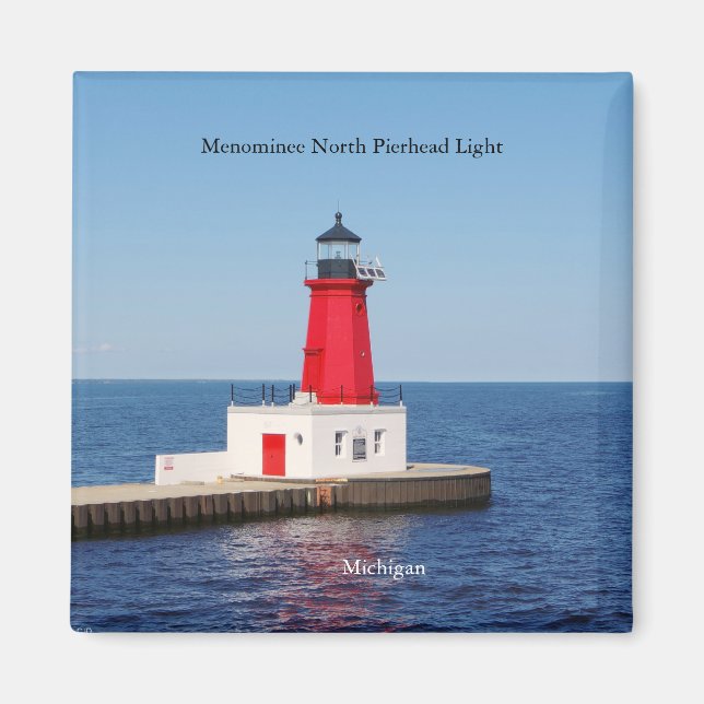 Menominee North Pierhead Light magnet (Front)