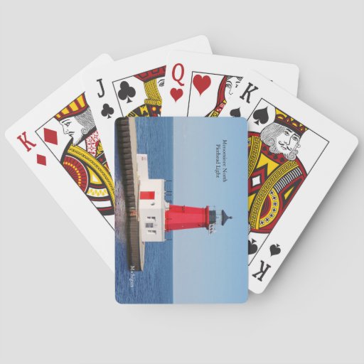 Image of Menominee North Pierhead Light playing cards