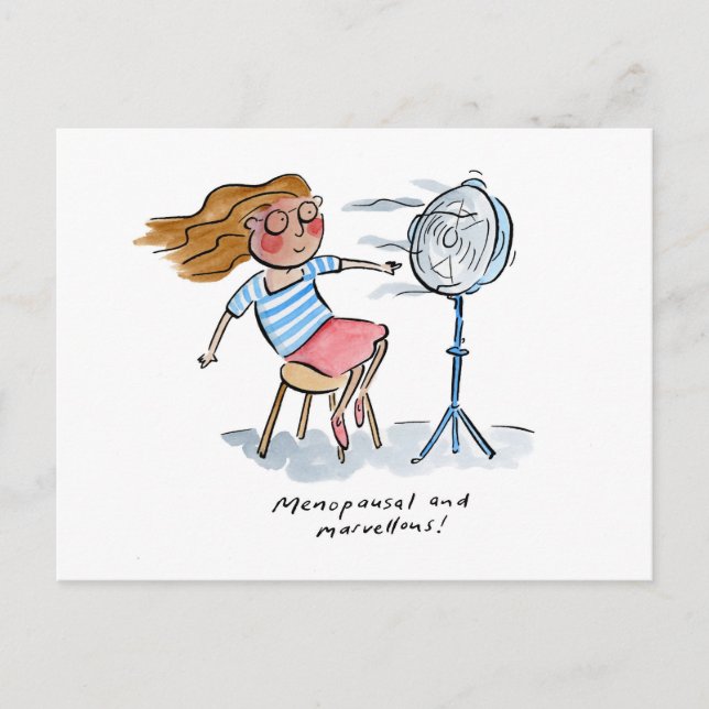 Menopausal and marvellous postcard (Front)