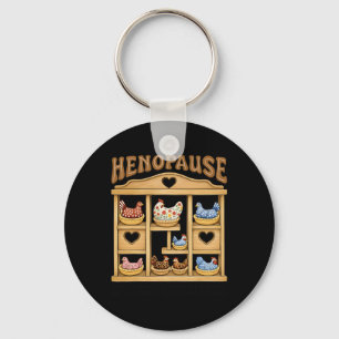 Menopause Chicken Funny Chicken For Women Girl Key Ring