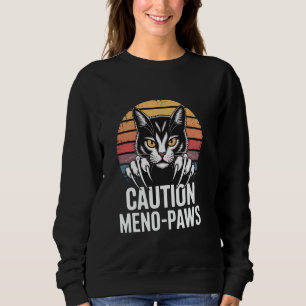Menopause Funny Cat Vintage Sunset Retro Sweatshirt