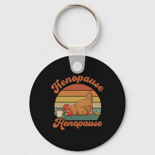 Menopause Funny Henopause Coffee Drinker Key Ring