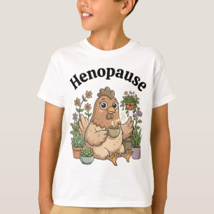 Menopause Funny Henopause Floral Coffee T-Shirt