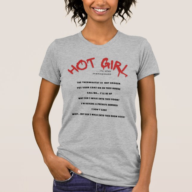 Menopause Mug: Moods Happen T-Shirt (Front)
