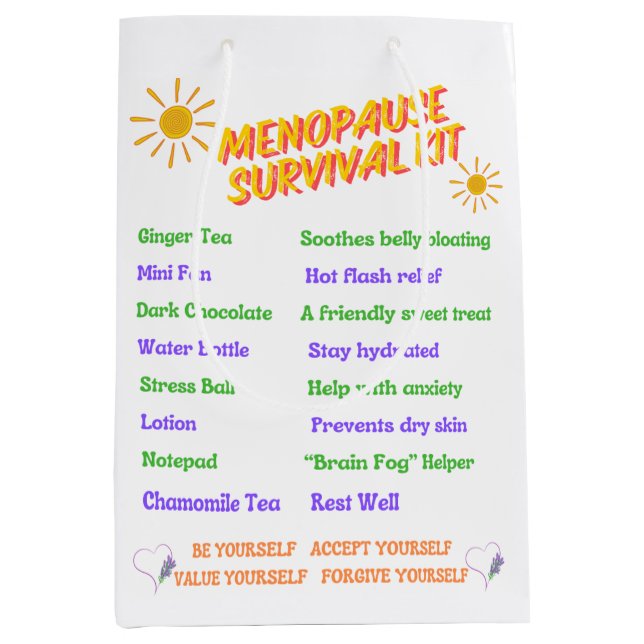 Menopause Survival Kit Bag (Front)