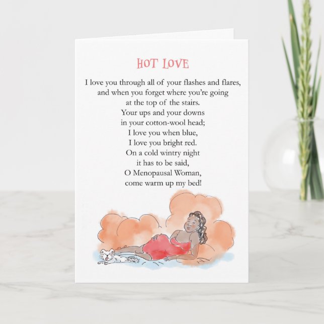 Menopause Valentine Card  (Front)