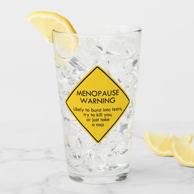 Menopause Warning Glass (Front Ice)
