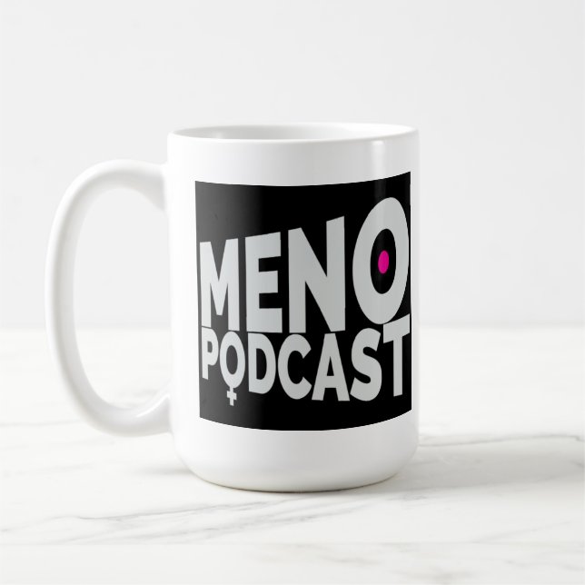 Menopodcast Logo Mug - 15 Oz (Left)