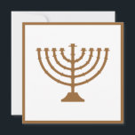 Menorah<br><div class="desc">The Menorah and border can be changed to any Zazzle colour you want. There are postage stamps that match and envelopes,  etc..</div>