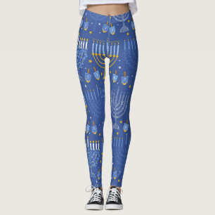 Menorah and Dreidel Leggings