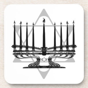 Menorah and Star Coaster