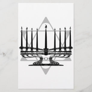 Menorah and Star I Stationery