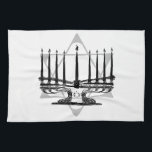 Menorah and Star I Tea Towel<br><div class="desc">Original Artwork by Thedustyphoenix. http://www/thedustyphoenix.com</div>