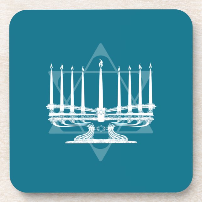 Menorah and star IV Coaster (Front)