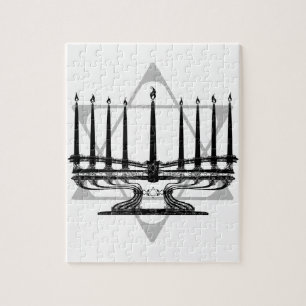 Menorah and Star Jigsaw Puzzle