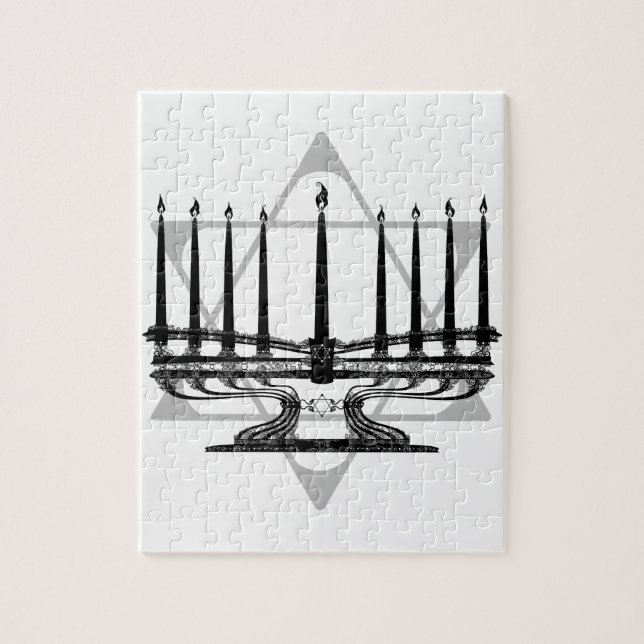 Menorah and Star Jigsaw Puzzle (Vertical)
