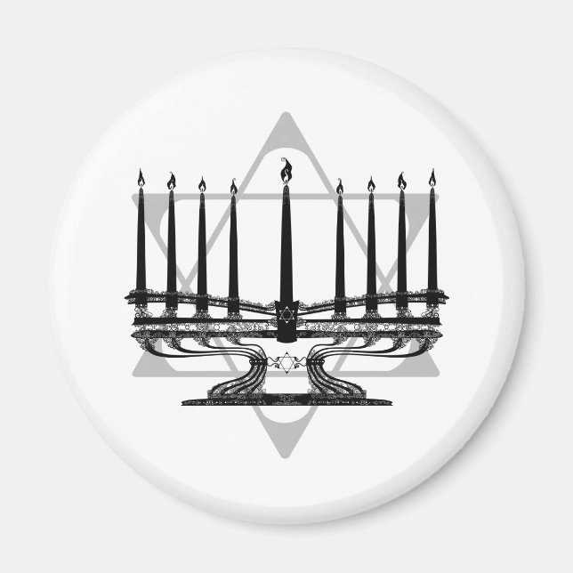 Menorah and Star Magnet (Front)