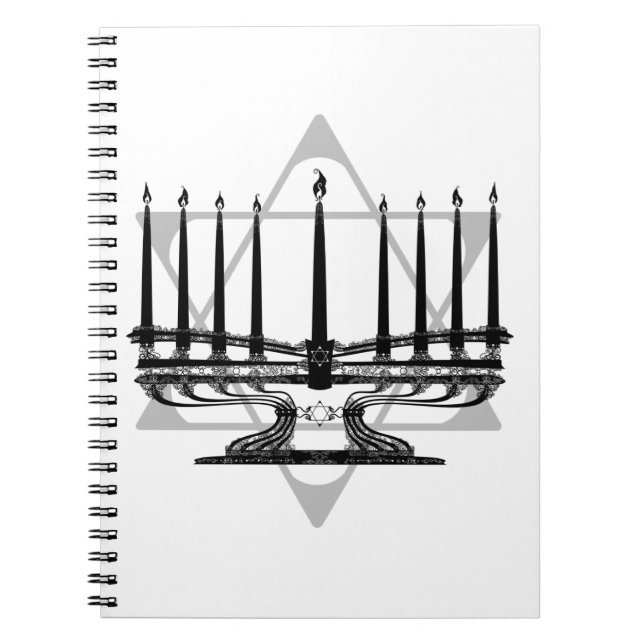 Menorah and Star Notebook (Front)