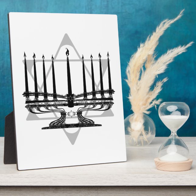 Menorah and Star Plaque (Side)