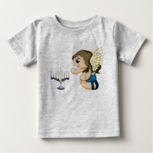 Menorah Angel Baby T-Shirt