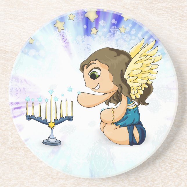 Menorah Angel Coaster (Front)