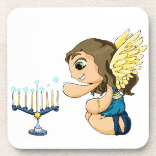 Menorah Angel Coaster