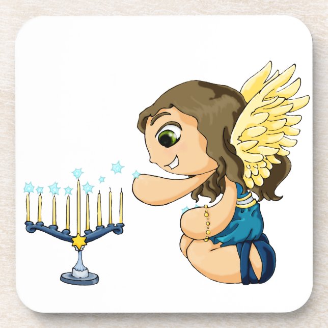 Menorah Angel Coaster (Front)