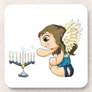 Menorah Angel Coaster