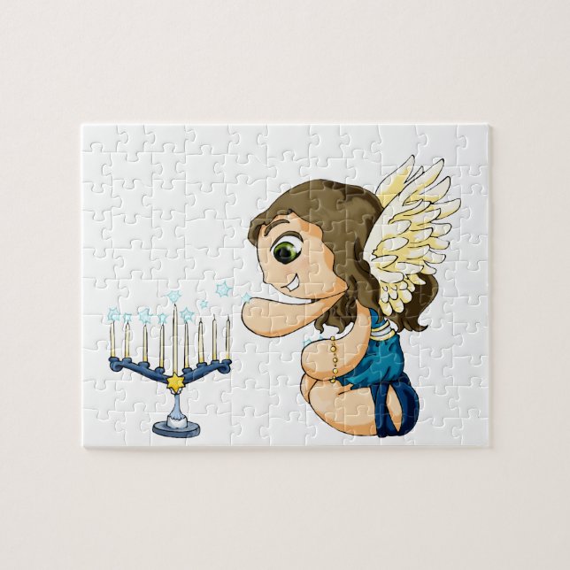 Menorah Angel Jigsaw Puzzle (Horizontal)