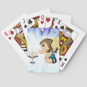 Menorah Angel Playing Cards