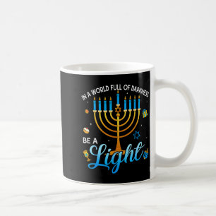 Menorah Be A Light Happy Hanukkah Shirts For Men W Coffee Mug