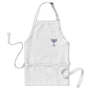 Menorah Blue-Gold Standard Apron