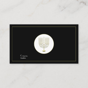 Menorah Business Card