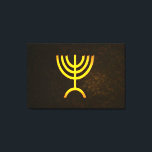 Menorah Flame Canvas Print<br><div class="desc">A digital rendering of the Jewish seven-branched menorah (Hebrew: מְנוֹרָה). Add your own text. The seven-branched menorah, used in the portable sanctuary set up by Moses in the wilderness and later in the Temple in Jerusalem, has been a symbol of Judaism since ancient times and is the emblem on the...</div>