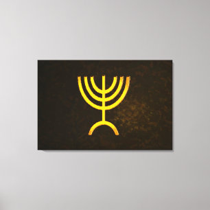 Menorah Flame Canvas Print