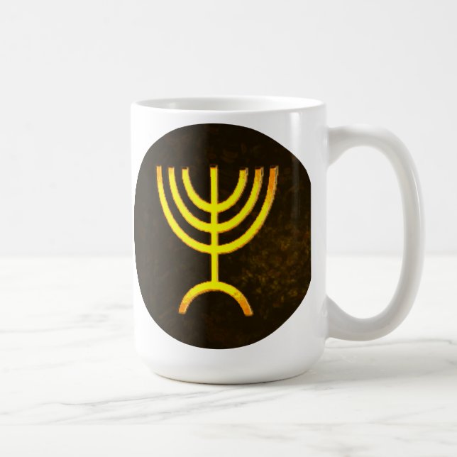 Menorah Flame Coffee Mug (Right)