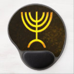 Menorah Flame Gel Mouse Mat<br><div class="desc">A digital rendering of the Jewish seven-branched menorah (Hebrew: מְנוֹרָה‎). The seven-branched menorah, used in the portable sanctuary set up by Moses in the wilderness and later in the Temple in Jerusalem, has been a symbol of Judaism since ancient times and is the emblem on the coat of arms of...</div>